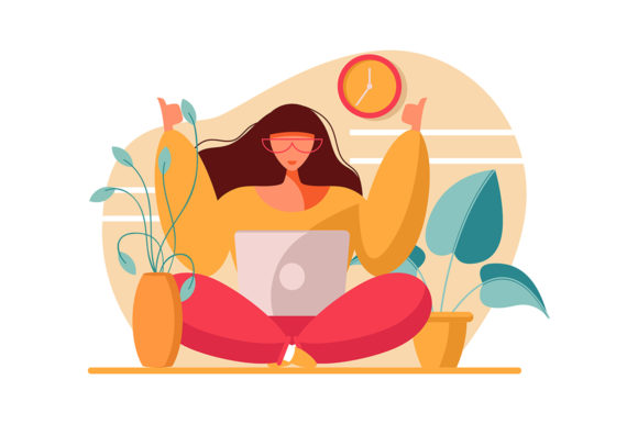 Bringing Warmth to Your Workspace with Illustrations Work from Home