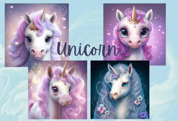 Enchanting Unicorn Illustrations for Creative Projects