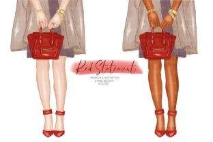 Heels Clipart Red Fashion Illustrations: Bold Graphics for Modern Brands