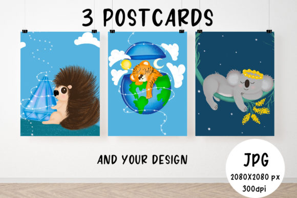 Illustrations of Animals. Postcards: Visual Metaphors for Modern Brands