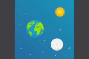 Orbiting Creativity: The Cosmic Appeal of Earth and Moon Illustrations