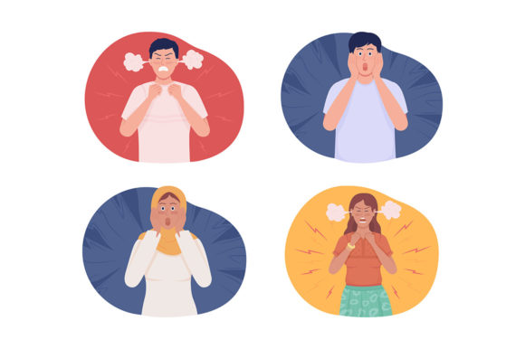 Overwhelming Emotions Illustrations Set: A Creative Toolkit