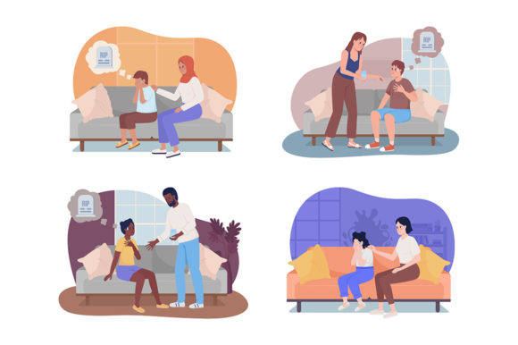 Panic Episode, Depression Illustrations: A Visual Guide for Creators