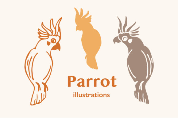 Parrot/Cockatoo Vector Illustrations: Your Next Creative Asset