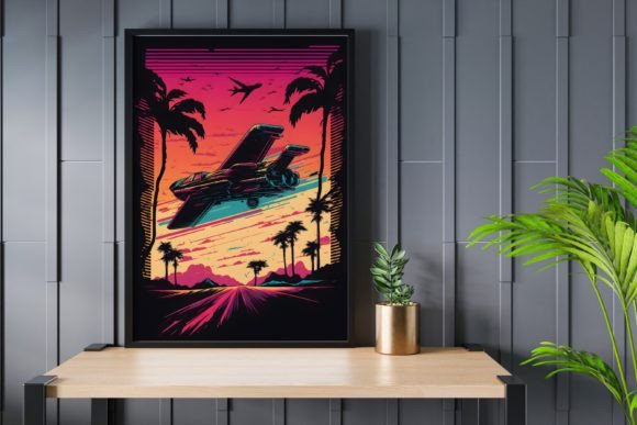 Poster Airplane Design Illustrations: High-Res Graphics for Bold Projects