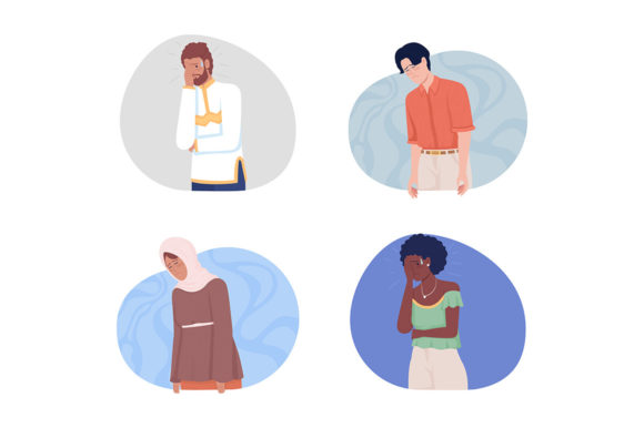 Visualizing Vulnerability: The Negative Emotions Illustrations Set