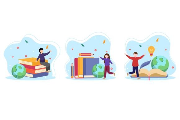 World Book Day Bundle: Flat Illustrations for Every Project